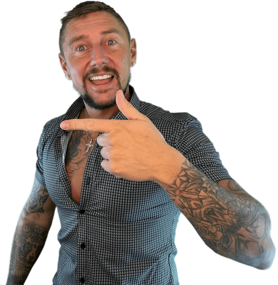 craig pointing left